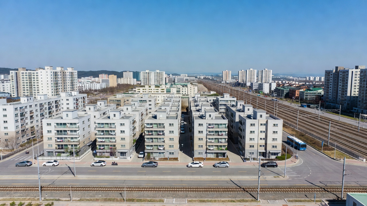 오산세교3지구 중심부와 주변 교통 접근성을 보여주는 실제 풍경
