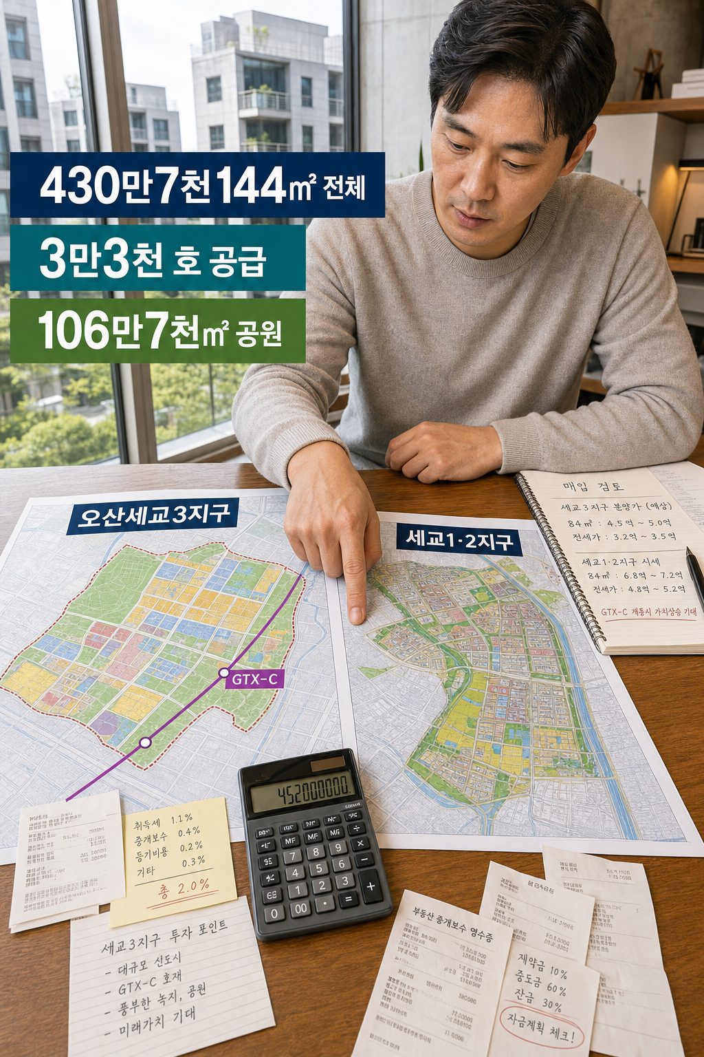 오산세교3지구 입지 분석과 상가 분양 전망