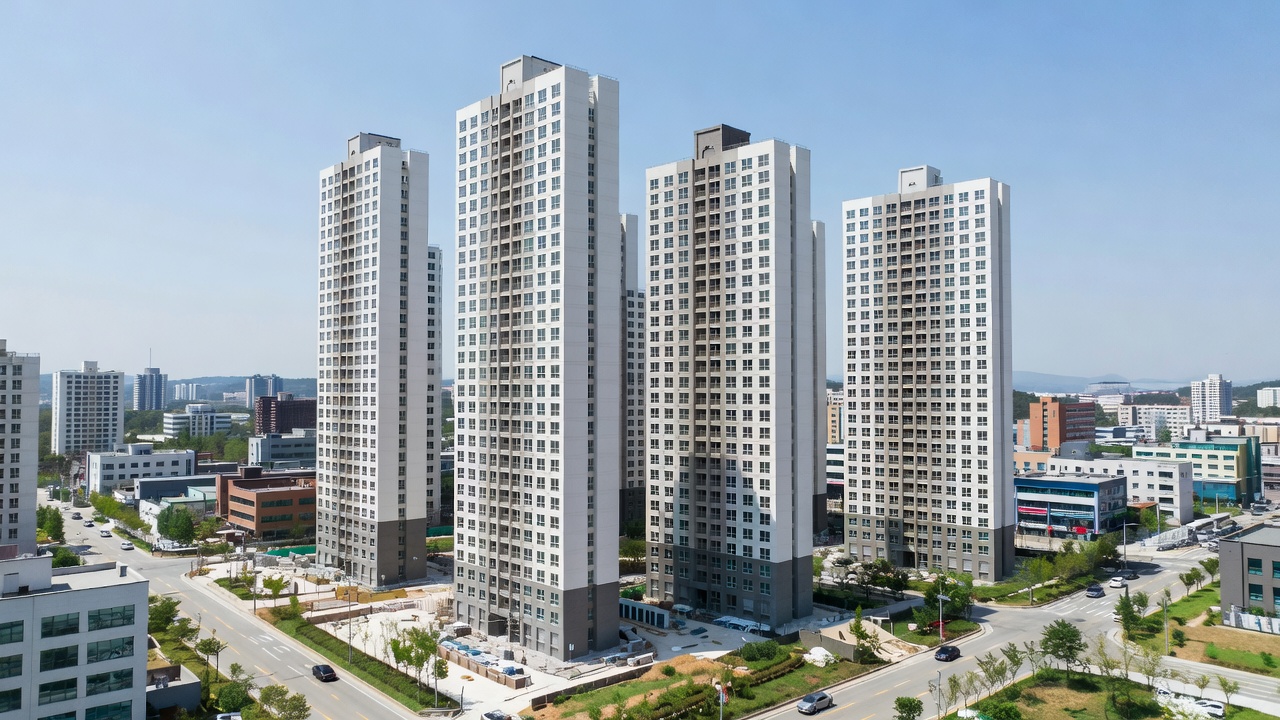 오산 세교 파라곤 단지 전경과 입주 준비 모습