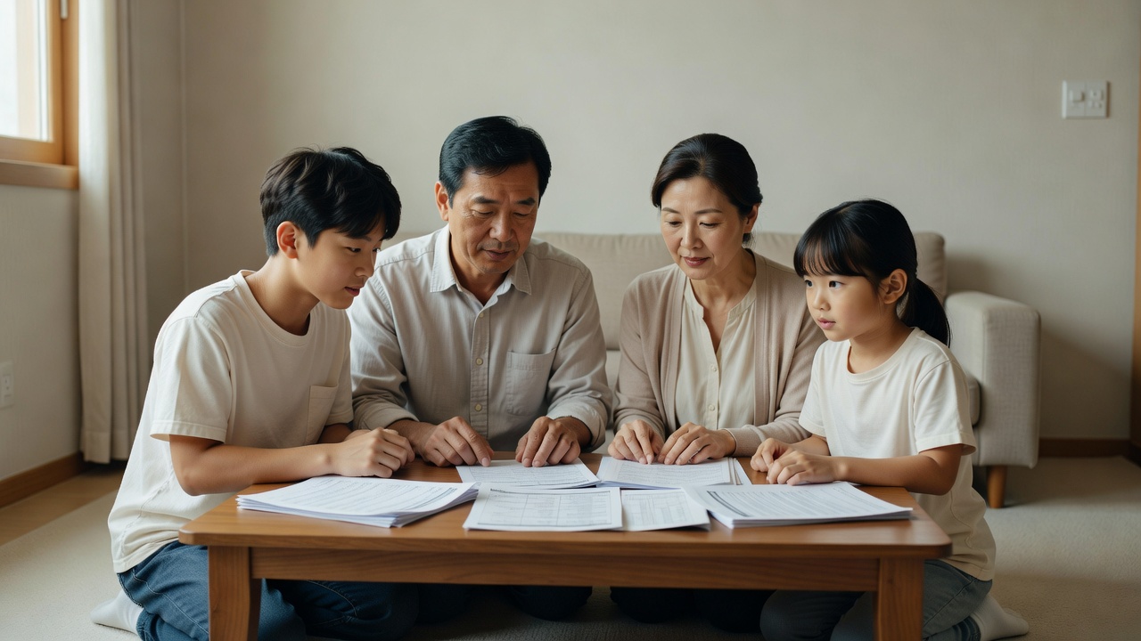 sh 청약 조건에 따른 가구원 수별 소득 기준 적용 장면
