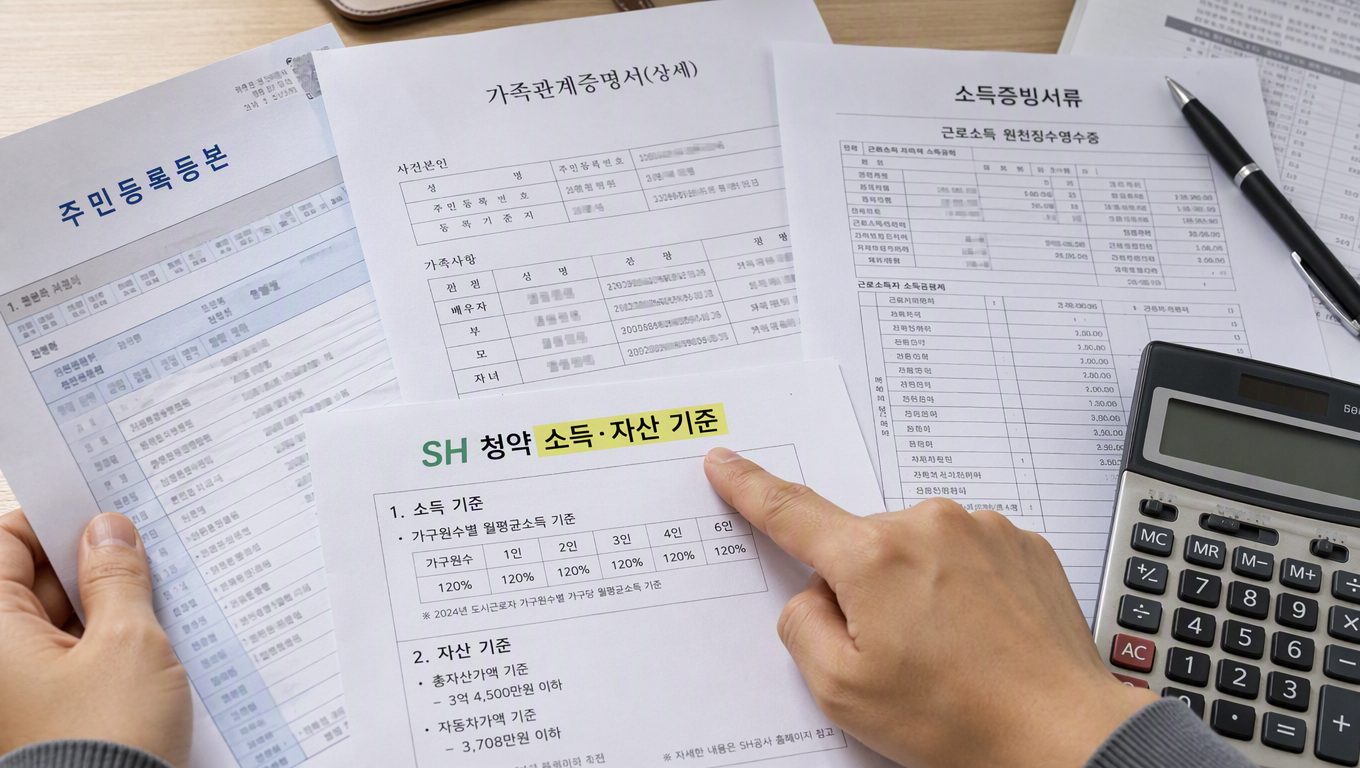 sh 청약 조건 확인 전 꼭 알아야 할 소득·자산 기준