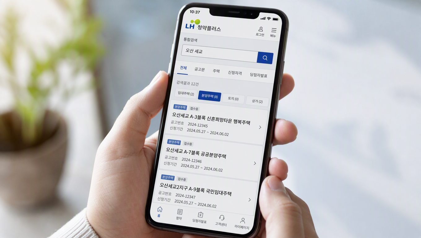 gh 청약 모바일 신청 방법과 사전 확인 사항
