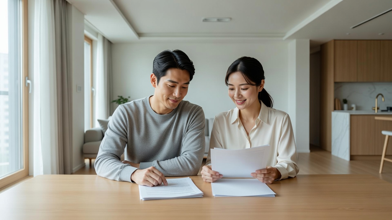 공공 분양 청약 당첨 후 공동명의 변경 시 세금 관련 장면
