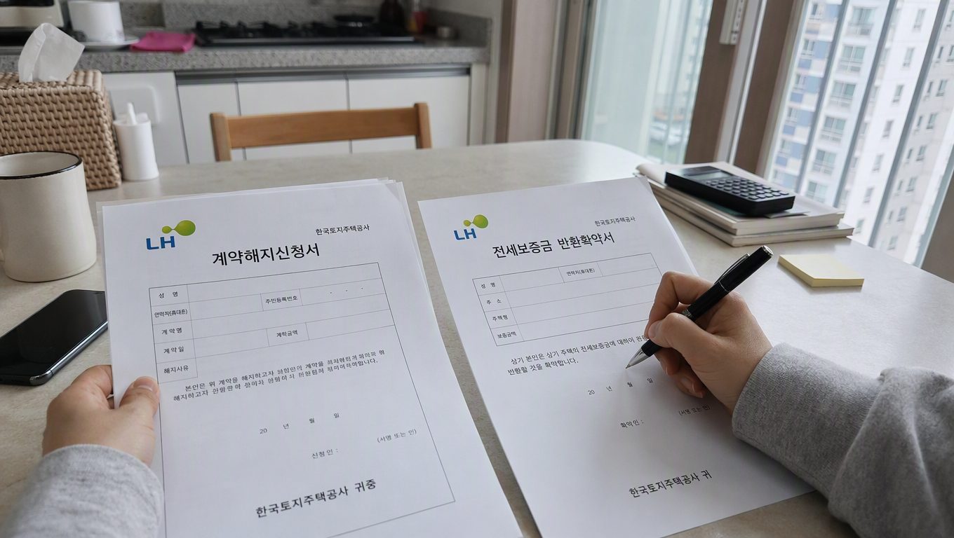 lh전세임대 중도퇴거 절차와 필요 서류