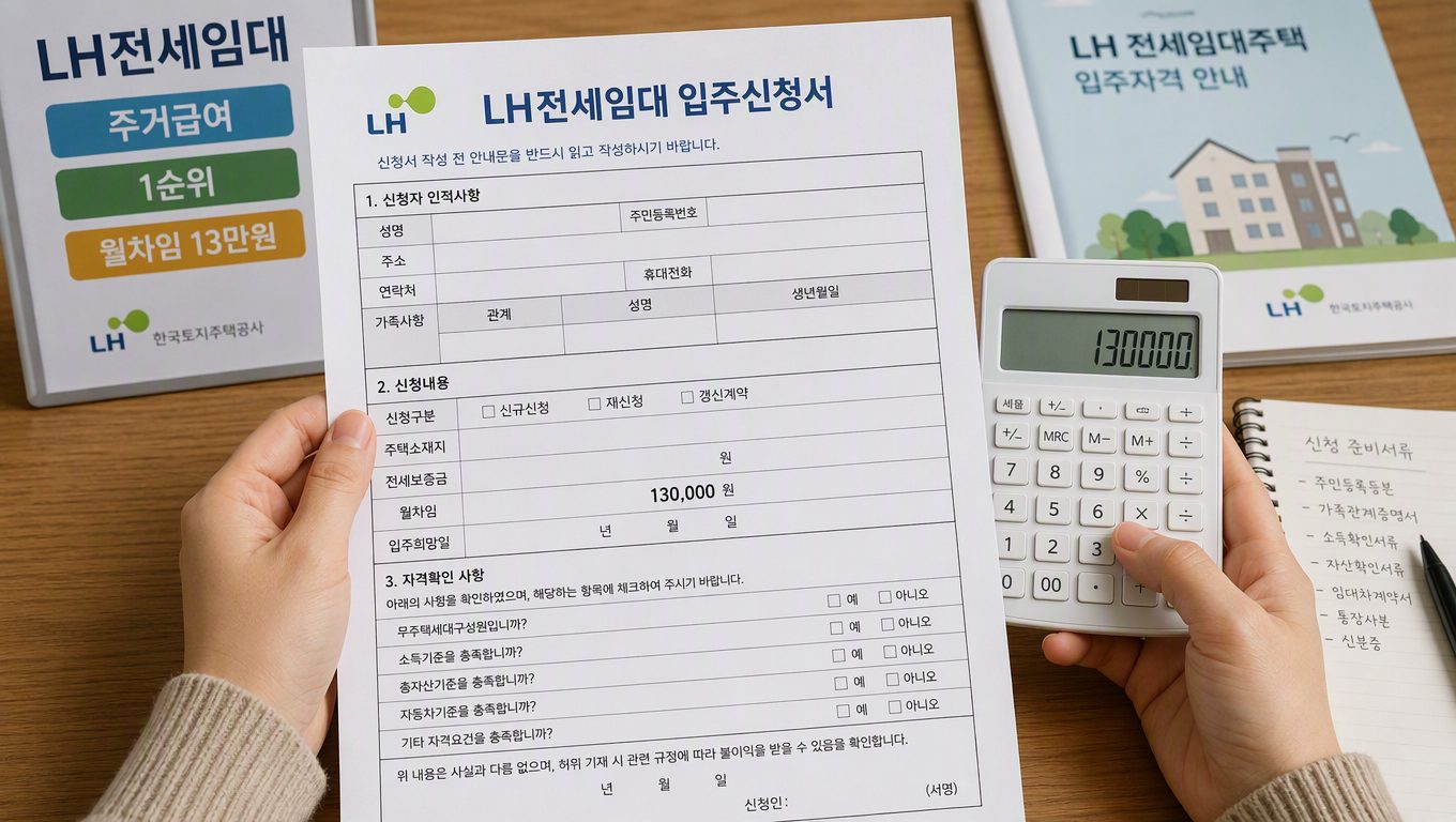 lh전세임대 신청 시 주거급여 어떻게 되나요