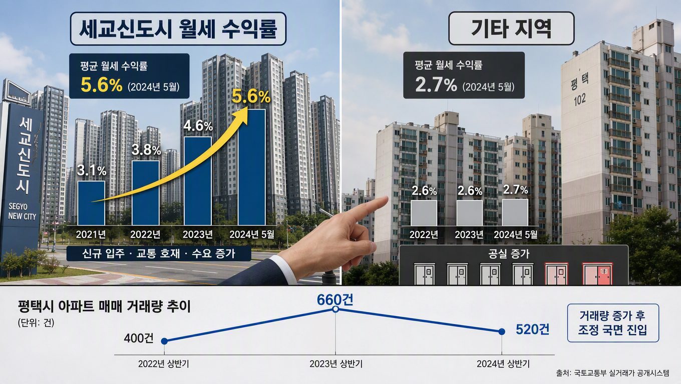 평택 부동산 시장 세교신도시 수익률 비교 기준과 회복 신호 판단