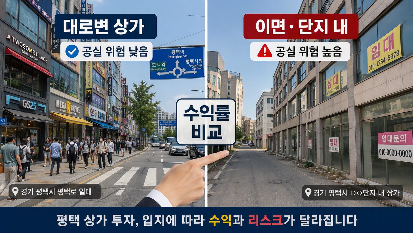 평택 부동산 현황 상가 투자 시 공실 위험과 수익률 비교