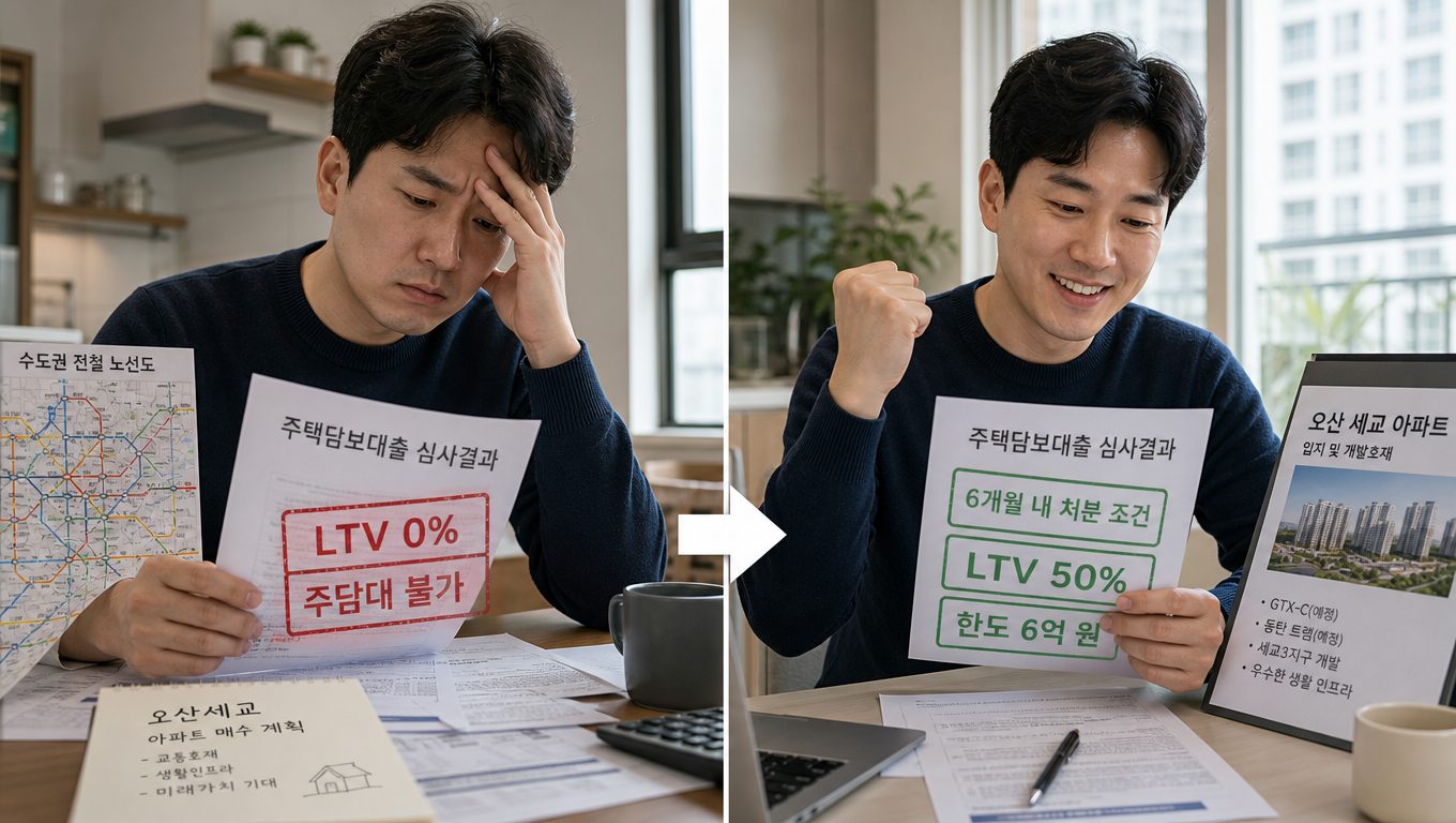 1주택자 주담대 한도 규제, 세교 부동산 투자 시 꼭 확인하세요