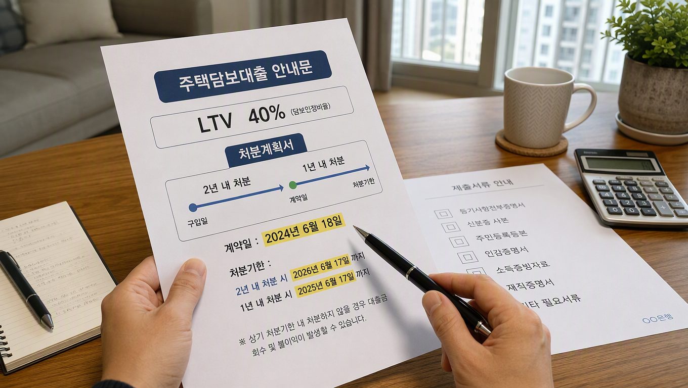 1주택자 주택담보대출 ltv 규제지역 LTV 40% 예외와 계약 전 확인사항