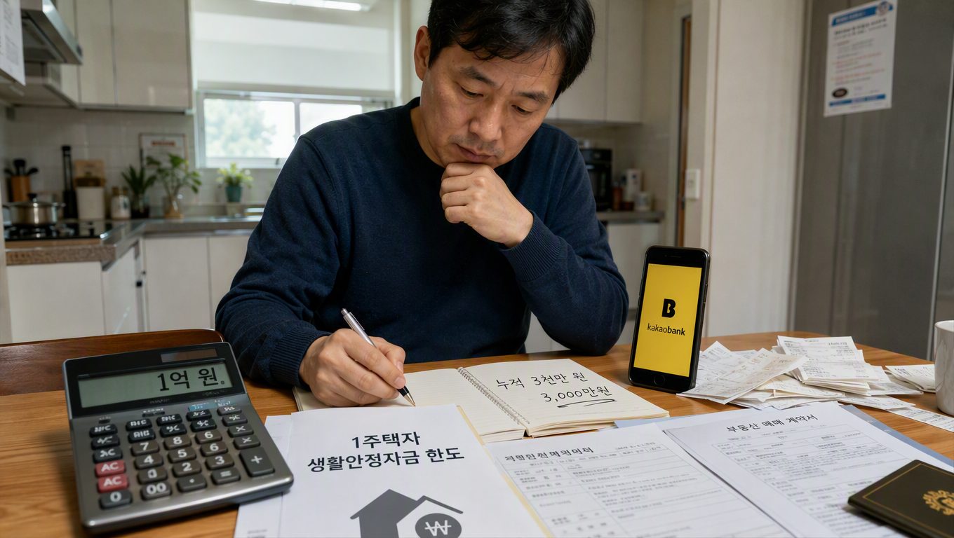 1주택자 주택담보대출 생활안정자금 한도와 추가 신청 조건