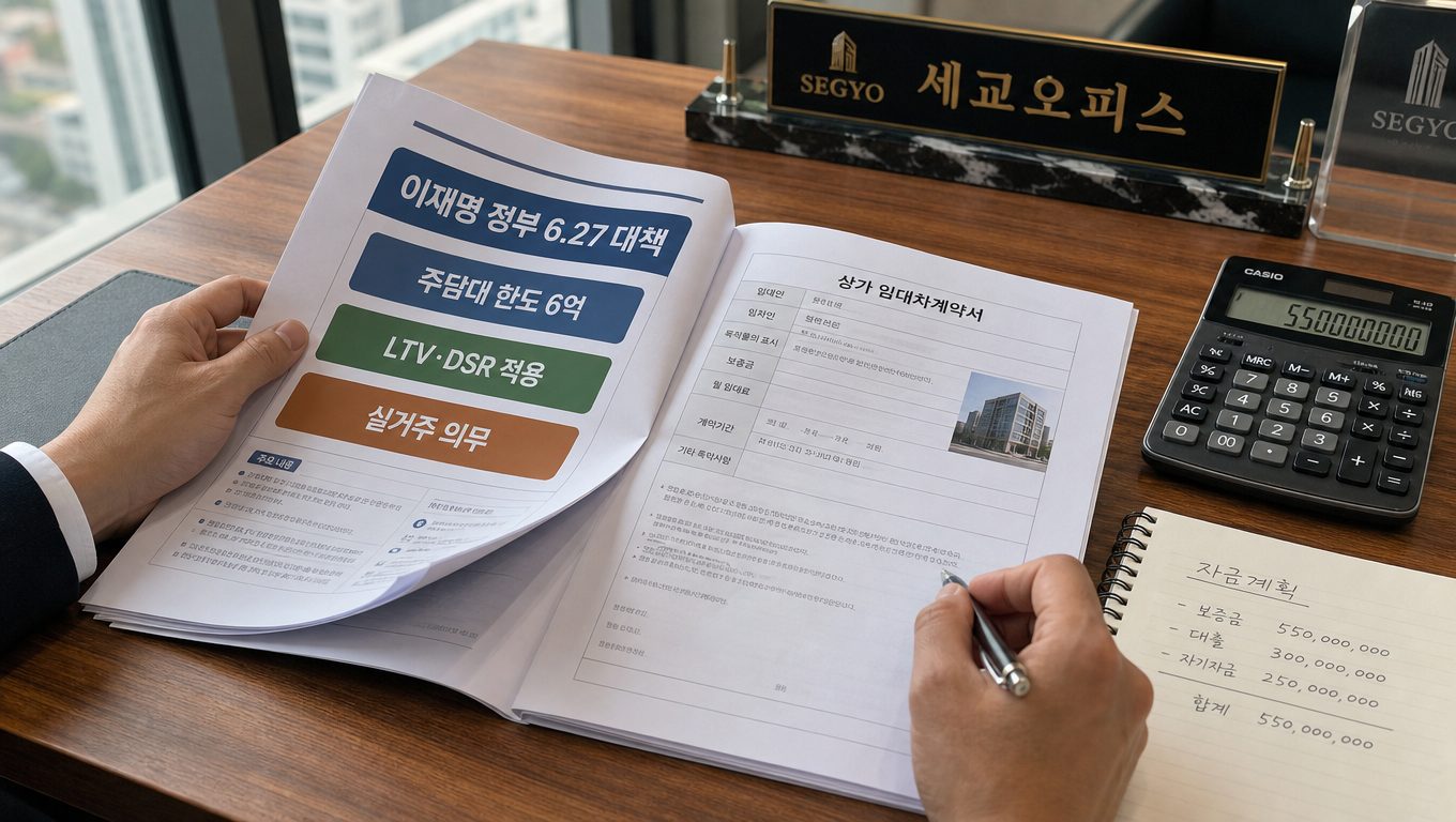 세교신도시 상가 계약 전 꼭 확인할 이재명 정부 부동산 정책 정리