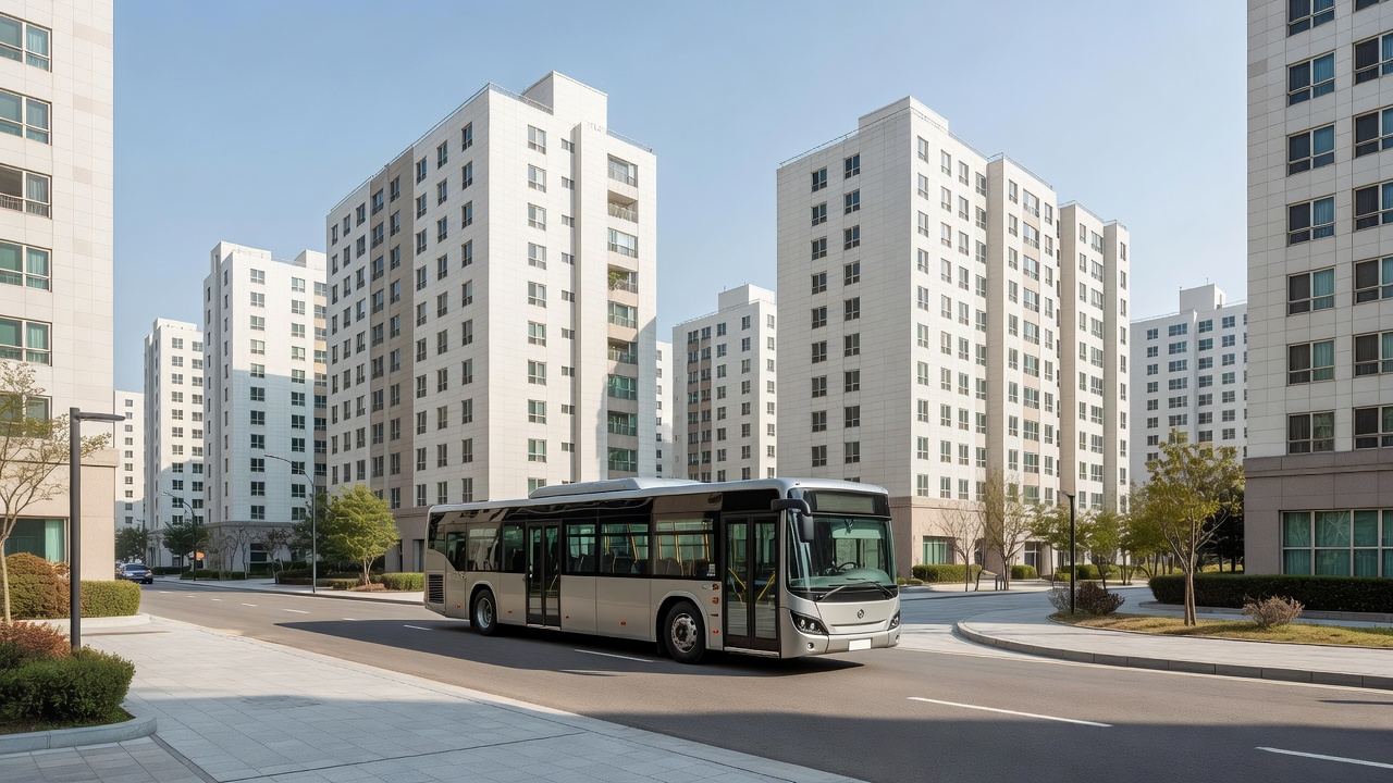 세교 M버스 강남역 노선을 운행하는 버스