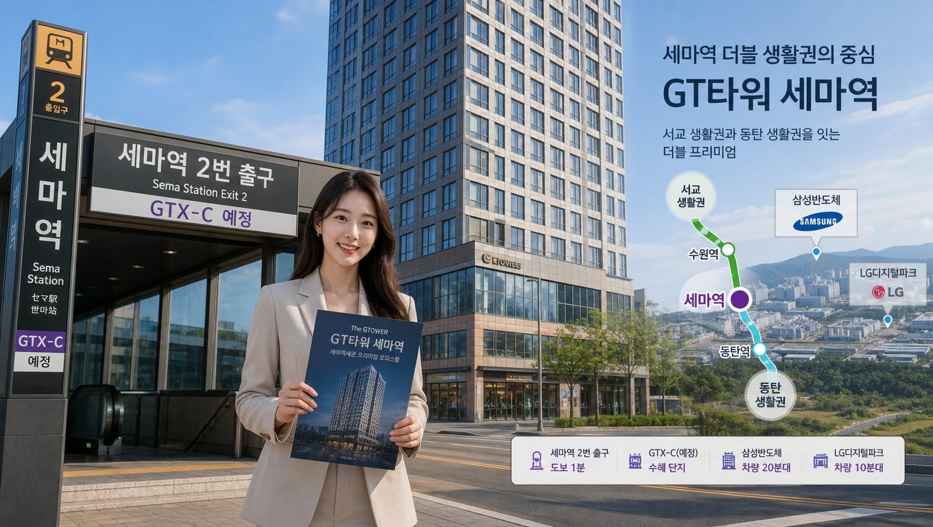세마역 오피스텔 입지와 GTX-C 영향