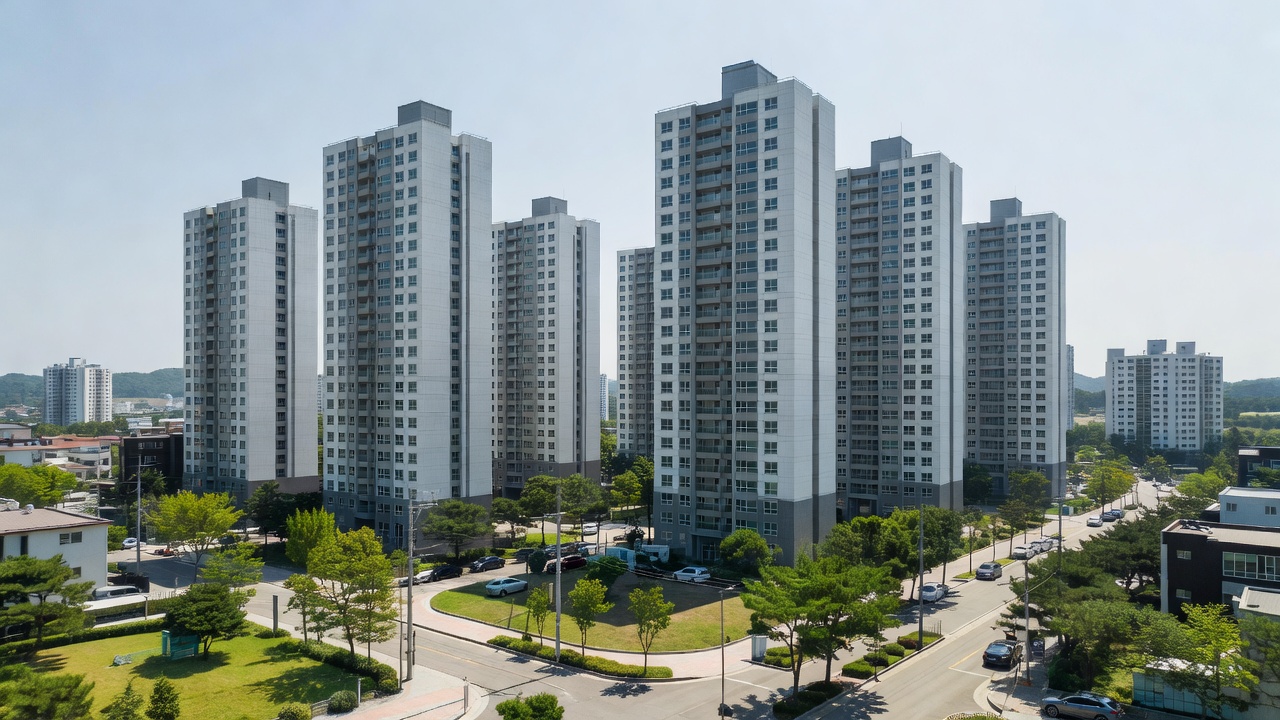 세교 아파트 분양 규모를 보여주는 A9블록 아파트 단지