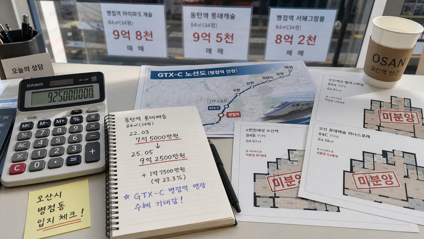 GTX-C 연장이 오산 미분양 아파트 수요와 가격에 미치는 영향