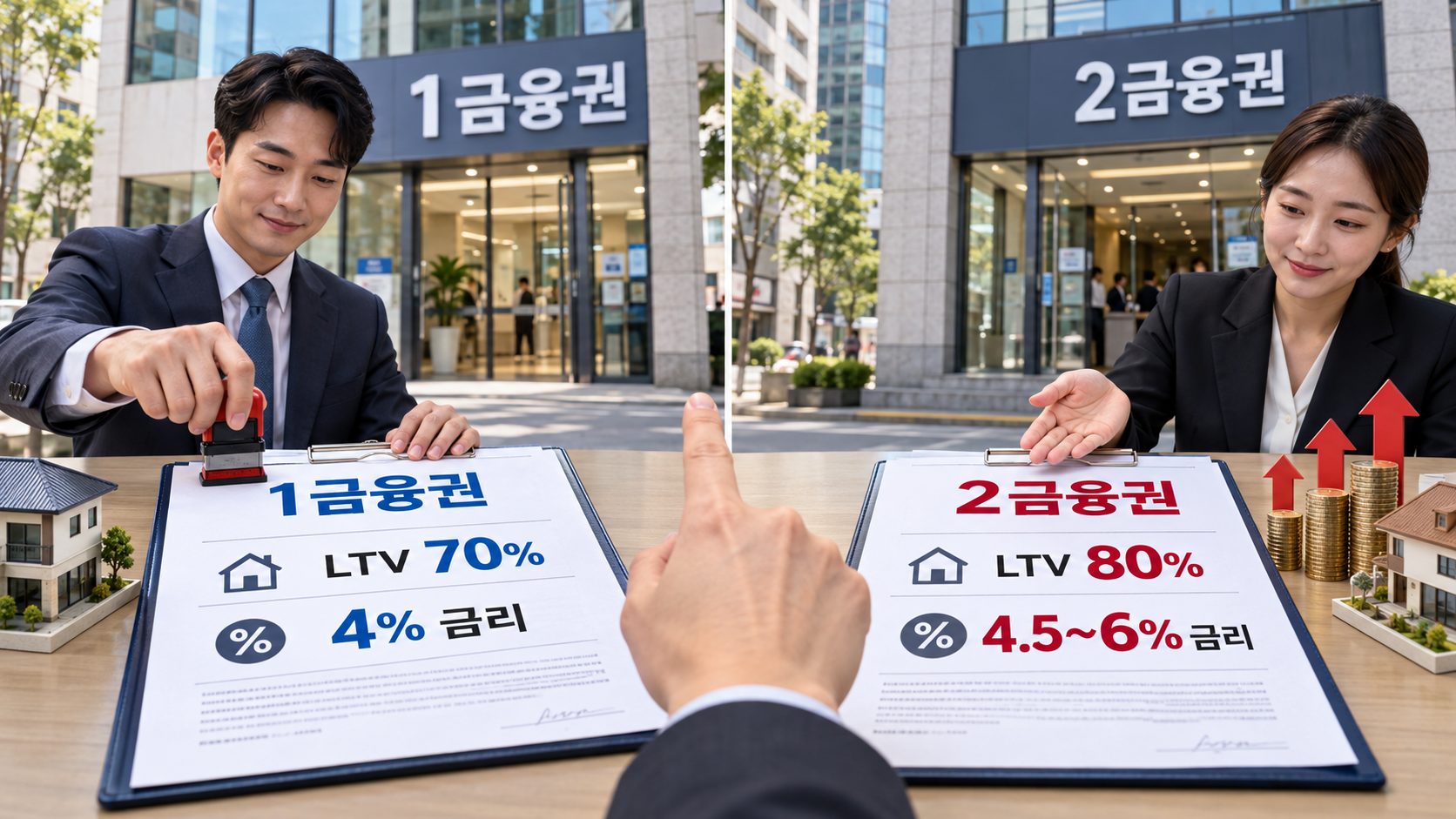 상가 담보대출 LTV 70% 유지 이유와 1·2금융권 한도·금리 차이